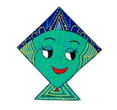 Handmade Folk Kite Wooden Fridge Magnet Kitchen Decor